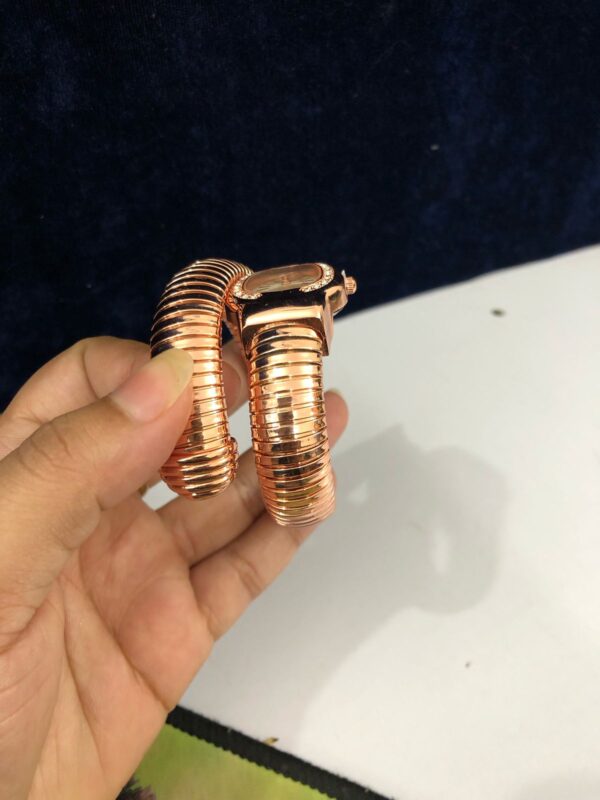 Snake Design  Watch, Rose Gold, Crystal - Image 5