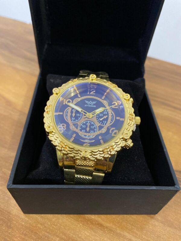 ZHOWE Regal Series Chronograph – Gold & Black - Image 4