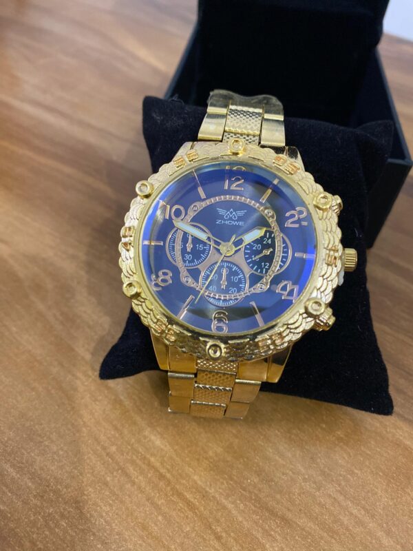 ZHOWE Regal Series Chronograph – Gold & Black - Image 2
